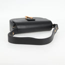 VERSACE Shoulder Bag Leather Black Gold Auth 118820A-7