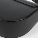VERSACE Shoulder Bag Leather Black Gold Auth 118821V-17
