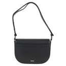 VERSACE Shoulder Bag Leather Black Gold Auth 118821A-2