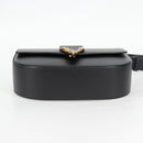 VERSACE Shoulder Bag Leather Black Gold Auth 118821V-5