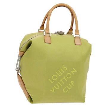 LOUIS VUITTON Damier Geant America Cube Bag Canvas Yellow M80633 LV Auth 118823