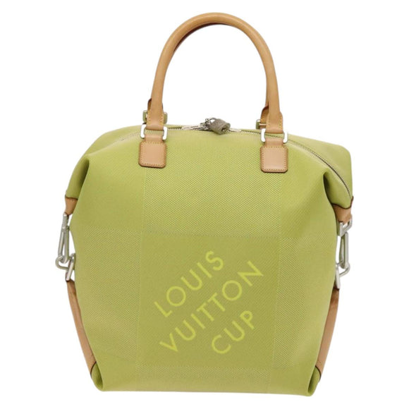 LOUIS VUITTON Damier Geant America Cube Bag Canvas Yellow M80633 LV Auth 118823