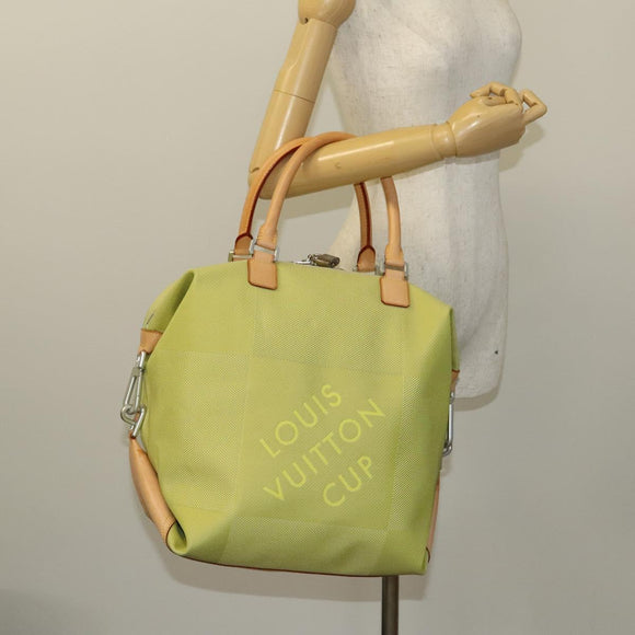 LOUIS VUITTON Damier Geant America Cube Bag Canvas Yellow M80633 LV Auth 118823