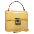 LOUIS VUITTON Monogram Vernis Spring Street Hand Bag Gris M91029 LV Auth 118825-1