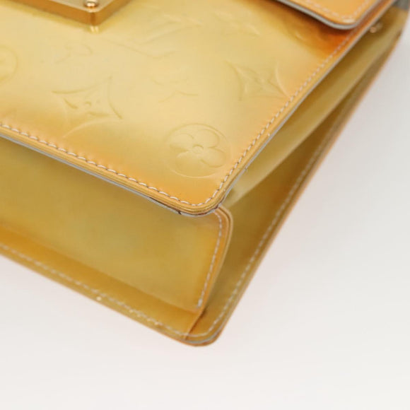 LOUIS VUITTON Monogram Vernis Spring Street Hand Bag Gris M91029 LV Auth 118825