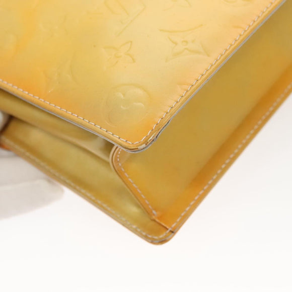 LOUIS VUITTON Monogram Vernis Spring Street Hand Bag Gris M91029 LV Auth 118825