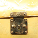 LOUIS VUITTON Monogram Vernis Spring Street Hand Bag Gris M91029 LV Auth 118825-8