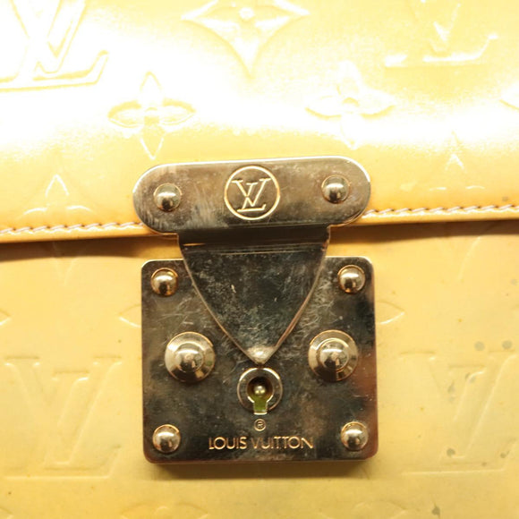 LOUIS VUITTON Monogram Vernis Spring Street Hand Bag Gris M91029 LV Auth 118825