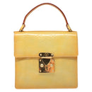 LOUIS VUITTON Monogram Vernis Spring Street Hand Bag Gris M91029 LV Auth 118825-13