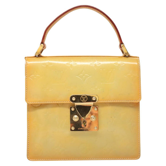 LOUIS VUITTON Monogram Vernis Spring Street Hand Bag Gris M91029 LV Auth 118825