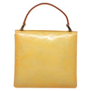 LOUIS VUITTON Monogram Vernis Spring Street Hand Bag Gris M91029 LV Auth 118825-2