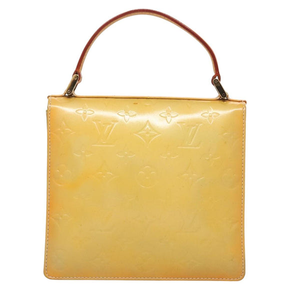 LOUIS VUITTON Monogram Vernis Spring Street Hand Bag Gris M91029 LV Auth 118825