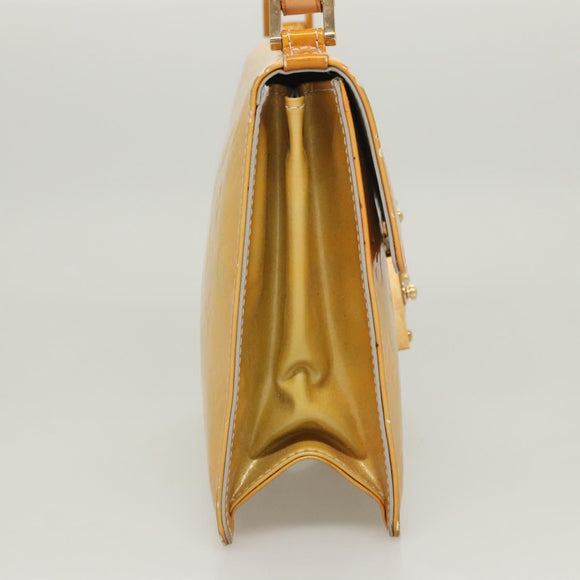 LOUIS VUITTON Monogram Vernis Spring Street Hand Bag Gris M91029 LV Auth 118825