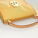 LOUIS VUITTON Monogram Vernis Spring Street Hand Bag Gris M91029 LV Auth 118825-6