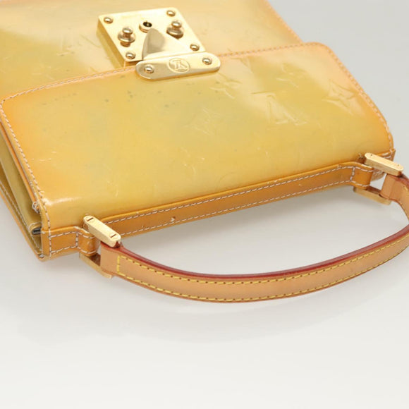 LOUIS VUITTON Monogram Vernis Spring Street Hand Bag Gris M91029 LV Auth 118825