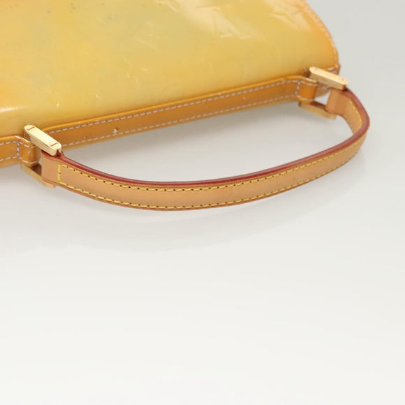 LOUIS VUITTON Monogram Vernis Spring Street Hand Bag Gris M91029 LV Auth 118825