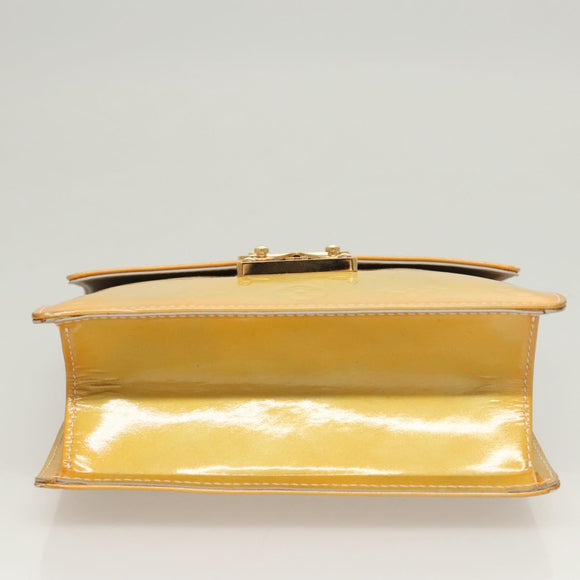 LOUIS VUITTON Monogram Vernis Spring Street Hand Bag Gris M91029 LV Auth 118825