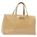 LOUIS VUITTON Monogram Vernis Wilshire PM Hand Bag Broncorail M91452 Auth 118826-1
