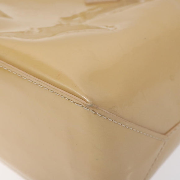 LOUIS VUITTON Monogram Vernis Wilshire PM Hand Bag Broncorail M91452 Auth 118826