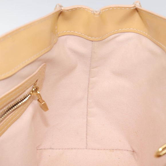 LOUIS VUITTON Monogram Vernis Wilshire PM Hand Bag Broncorail M91452 Auth 118826