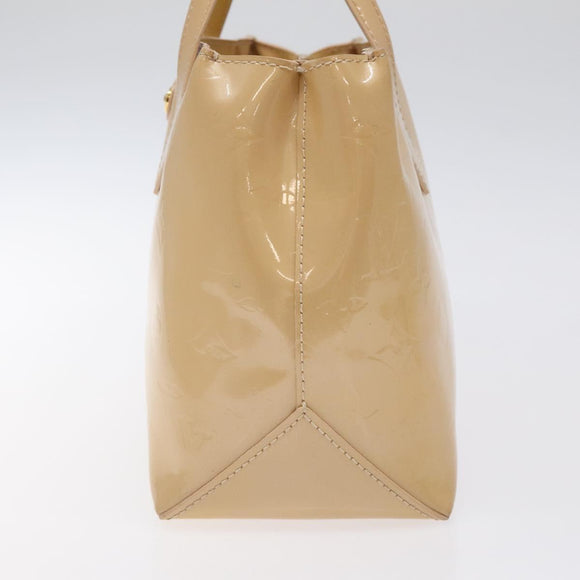 LOUIS VUITTON Monogram Vernis Wilshire PM Hand Bag Broncorail M91452 Auth 118826