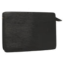 LOUIS VUITTON Epi Pochette Homme Clutch Bag Black Noir M52522 LV Auth 118831-1