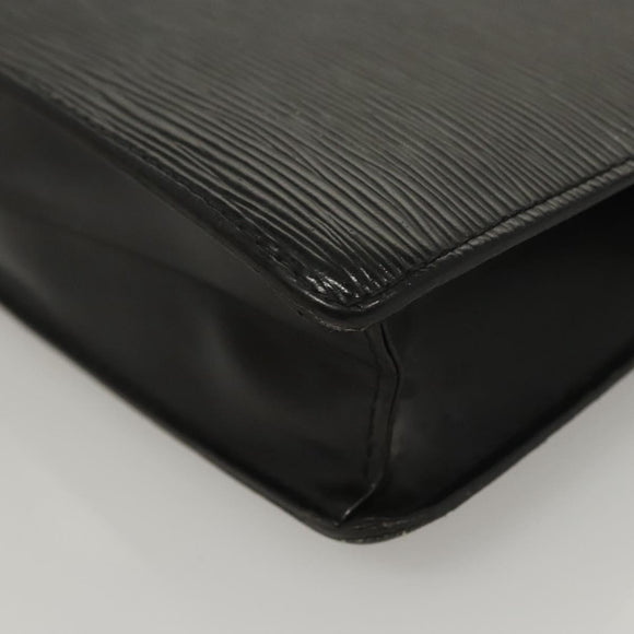 LOUIS VUITTON Epi Pochette Homme Clutch Bag Black Noir M52522 LV Auth 118831