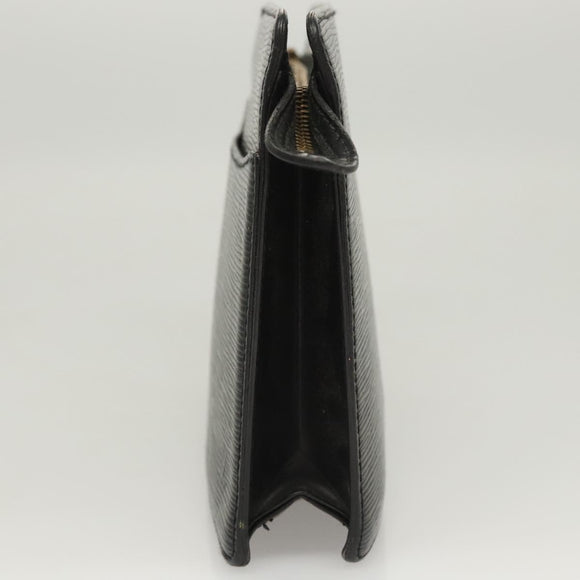 LOUIS VUITTON Epi Pochette Homme Clutch Bag Black Noir M52522 LV Auth 118831