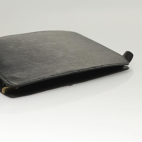 LOUIS VUITTON Epi Pochette Homme Clutch Bag Black Noir M52522 LV Auth 118831