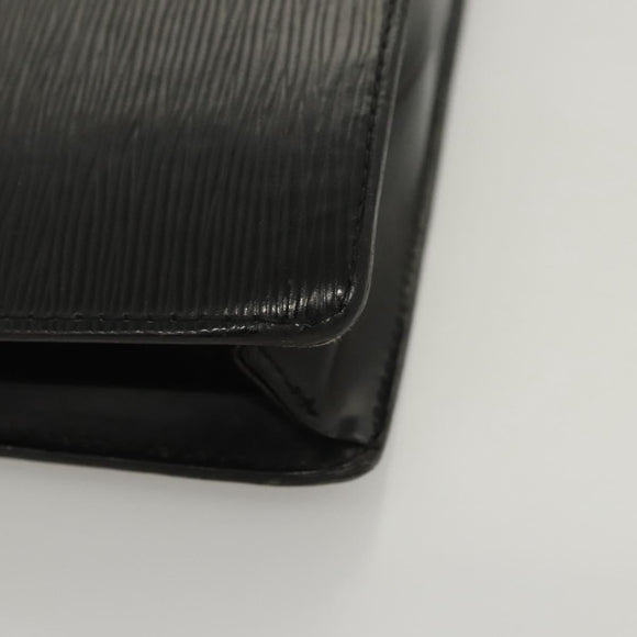 LOUIS VUITTON Epi Pochette Homme Clutch Bag Black Noir M52522 LV Auth 118831