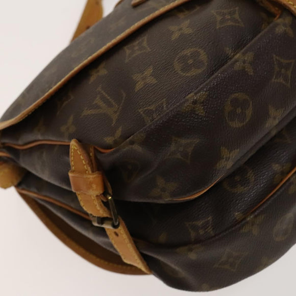 LOUIS VUITTON Monogram Saumur 30 Shoulder Bag M42256 LV Auth 118837
