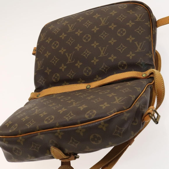 LOUIS VUITTON Monogram Saumur 30 Shoulder Bag M42256 LV Auth 118837