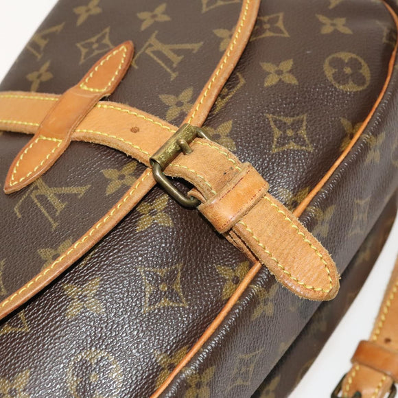 LOUIS VUITTON Monogram Saumur 30 Shoulder Bag M42256 LV Auth 118837