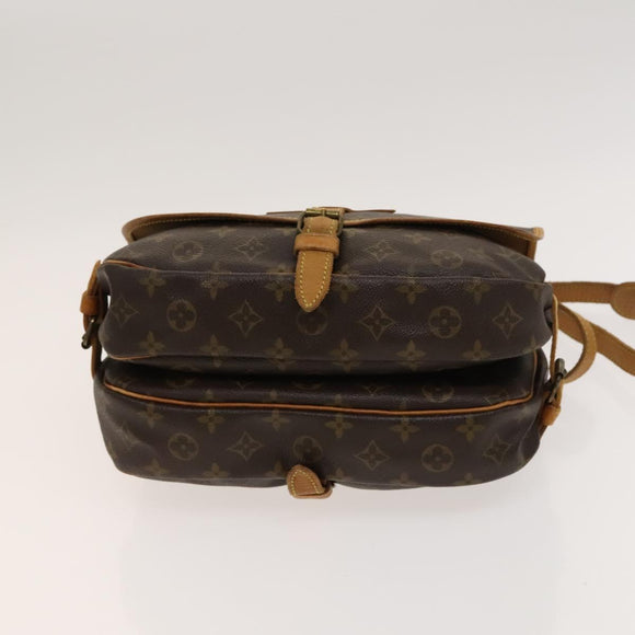 LOUIS VUITTON Monogram Saumur 30 Shoulder Bag M42256 LV Auth 118837