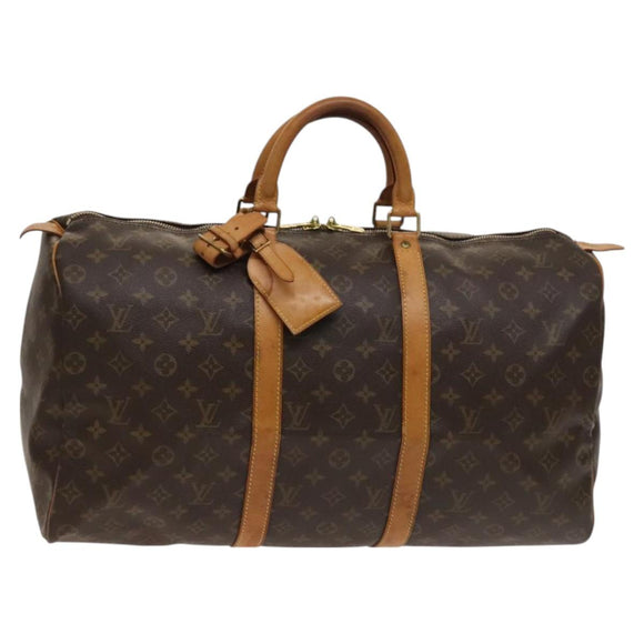 LOUIS VUITTON Monogram Keepall 50 Boston Bag M41426 LV Auth 118838