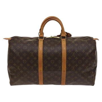 LOUIS VUITTON Monogram Keepall 50 Boston Bag M41426 LV Auth 118838 - 0