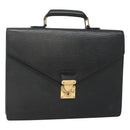 LOUIS VUITTON Epi Serviette Conseiller Business Bag Black M54422 LV Auth 118840-1