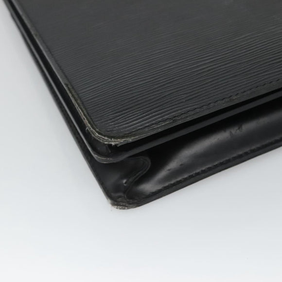 LOUIS VUITTON Epi Serviette Conseiller Business Bag Black M54422 LV Auth 118840