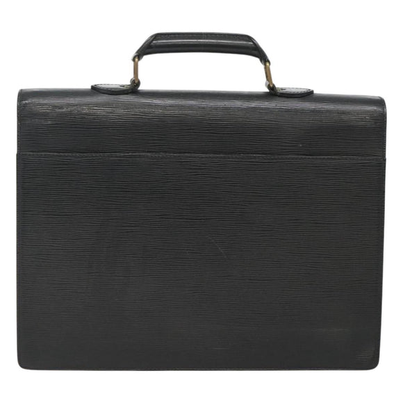 LOUIS VUITTON Epi Serviette Conseiller Business Bag Black M54422 LV Auth 118840