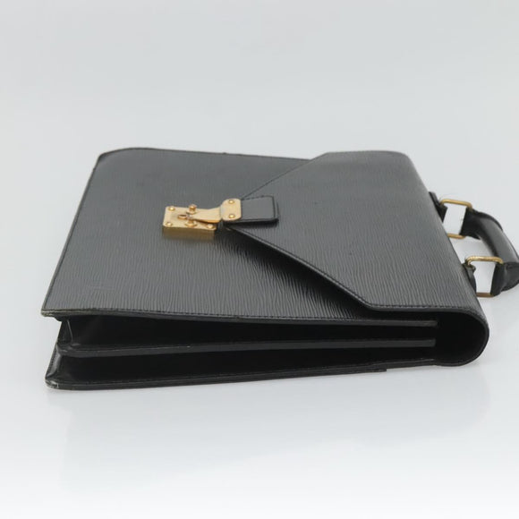 LOUIS VUITTON Epi Serviette Conseiller Business Bag Black M54422 LV Auth 118840