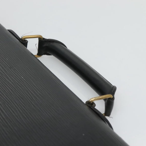 LOUIS VUITTON Epi Serviette Conseiller Business Bag Black M54422 LV Auth 118840