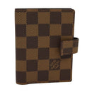 LOUIS VUITTON Damier Ebene Agenda Mini Day Planner Cover R20705 LV Auth 118844-1