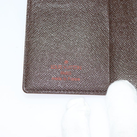 LOUIS VUITTON Damier Ebene Agenda Mini Day Planner Cover R20705 LV Auth 118844