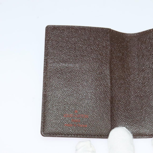 LOUIS VUITTON Damier Ebene Agenda Mini Day Planner Cover R20705 LV Auth 118844