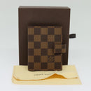 LOUIS VUITTON Damier Ebene Agenda Mini Day Planner Cover R20705 LV Auth 118844-20