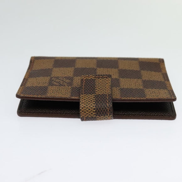 LOUIS VUITTON Damier Ebene Agenda Mini Day Planner Cover R20705 LV Auth 118844