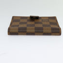 LOUIS VUITTON Damier Ebene Agenda Mini Day Planner Cover R20705 LV Auth 118844-5