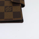 LOUIS VUITTON Damier Ebene Agenda Mini Day Planner Cover R20705 LV Auth 118844-9
