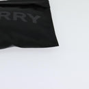 BURBERRY Pouch Nylon Black Silver Auth 118845-10