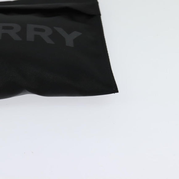 BURBERRY Pouch Nylon Black Silver Auth 118845
